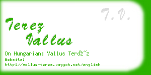 terez vallus business card